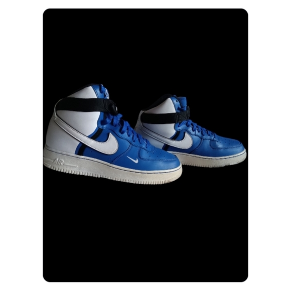 NIKE AIR FORCE 1 HIGH LV8 2 GS GAME ROYAL BLUE - Picture 5 of 11